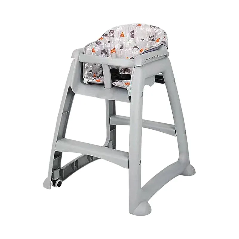 HC-02 Baby High Chair (Without Tray + Silent Wheels + Cushion)