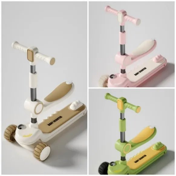 A-3 Kids Scooter with Foldable Chair